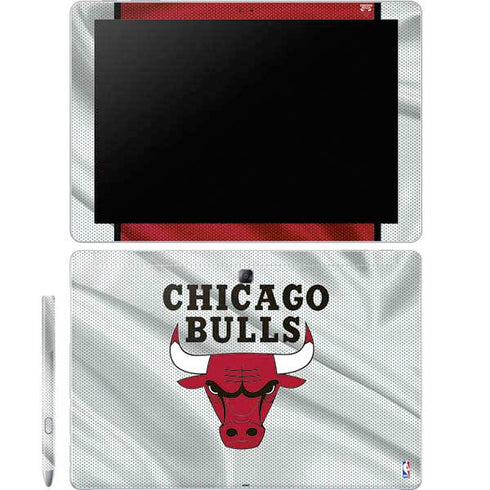 NBA Chicago Bulls Away Jersey Galaxy Book 12in Skin